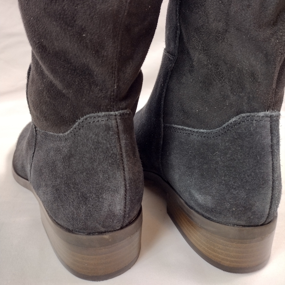 NWOT Lucky Brand Calypso Suede Tall Boot Size 5M - Picture 9 of 9